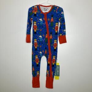 NWT LAREE + CO Sugar Nutcracker One Piece Bamboo Convertible 12/18 Months